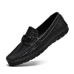 High-end crocodile pattern genuine leather loafer BK-D8894