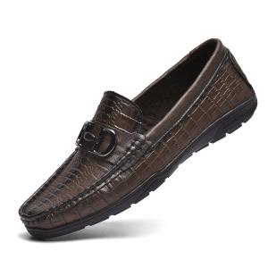High-end crocodile pattern genuine leather loafer BR-D8894